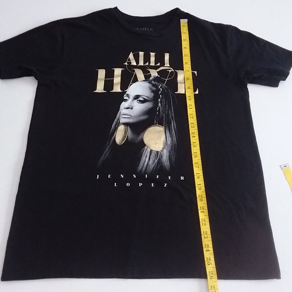 Jennifer Lopez All I Have Los Vegas black Tee - Picture 7 of 7